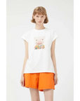 COMPAÑÍA FANTASTICA CAMISETA PRINT CERDO BLANCA