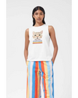 COMPAÑÍA FANTÁSTICA CAMISETA PRINT GATO BLANCA