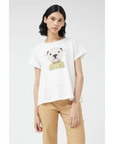 COMPAÑIA FANTASTICA CAMISETA PRINT PERRO BLANCA