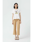 COMPAÑIA FANTASTICA CAMISETA PRINT PERRO BLANCA