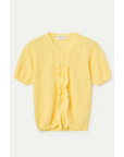 COMPAÑIA FANTASTICA CARDIGAN PUNTO FLORAL AMARILLO