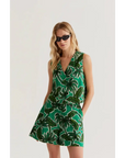 COMPANIA FANTASTICA CHALECO CON ESTAMPADO PALM TREE