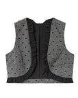 COMPANIA FANTASTICA CHALECO TWEED ESTAMPADO CORAZO