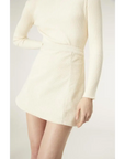COMPAÑIA FANTASTICA FALDA CORTA DE PANA BLANCA