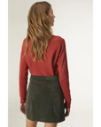 COMPAÑIA FANTASTICA FALDA CORTA DE PANA VERDE