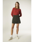 COMPAÑIA FANTASTICA FALDA CORTA DE PANA VERDE