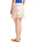 COMPAÑÍA FANTASTICA FALDA CORTA ESTAMPADO DE LAZOS