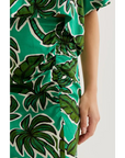 COMPAÑIA FANTASTICA FALDA MIDI CON ESTAMPADO PALM TREE
