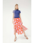 COMPAÑIA FANTASTICA FALDA MIDI DE MARGARITAS