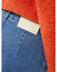 COMPAÑÍA FANTÁSTICA FALDA MIDI VAQUERA AZUL