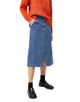 COMPAÑÍA FANTÁSTICA FALDA MIDI VAQUERA AZUL