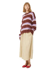COMPAÑÍA FANTÁSTICA JERSEY DE PUNTO RAYAS MARRONES