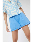 COMPAÑÍA FANTÁSTICA SHORT CON VOLANTE AZUL