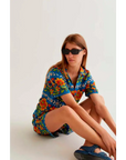 COMPAÑIA FANTASTICA SHORTS CON ESTAMPADO GARDEN
