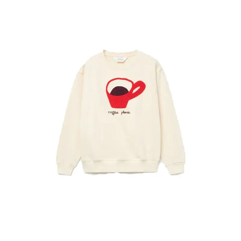 COMPAÑÍA FANTÁSTICA SUDADERA CON PRINT DE CAFÉ