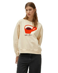COMPAÑÍA FANTÁSTICA SUDADERA CON PRINT DE CAFÉ