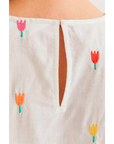 COMPANIA FANTASTICA TOP 100 ALGODON CON ESTAMPADO MULTI TULIP