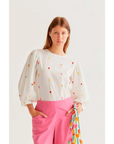 COMPANIA FANTASTICA TOP 100 ALGODON CON ESTAMPADO MULTI TULIP