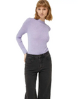 COMPAÑÍA FANTÁSTICA TOP CON CUELLO PERKINS MALVA