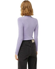 COMPAÑÍA FANTÁSTICA TOP CON CUELLO PERKINS MALVA