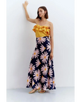 COMPAÑIA FANTASTICA TOP CON VOLANTE AMARILLO