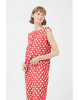 COMPANIA FANTASTICA TOP DE LUNARES ROJO