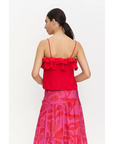 COMPAÑIA FANTASTICA TOP DE VOLANTE ROJO