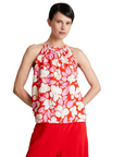 COMPAÑÍA FANTASTICA TOP HALTER ESTAMPADO FLORAL TR