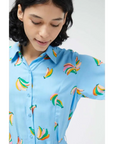 COMPAÑIA FANTASTICA VESTIDO CAMISERO DE BANANAS