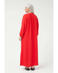 COMPAÑIA FANTASTICA VESTIDO CAMISERO LARGO ROJO
