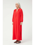 COMPAÑIA FANTASTICA VESTIDO CAMISERO LARGO ROJO
