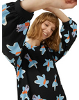 COMPAÑÍA FANTÁSTICA VESTIDO CORTO CALATEA NEGRO