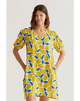 COMPANIA FANTASTICA VESTIDO CORTO CON ESTAMPADO LIMONCELLO