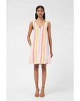 COMPAÑÍA FANTÁSTICA VESTIDO CORTO DE RAYAS