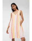 COMPAÑÍA FANTÁSTICA VESTIDO CORTO DE RAYAS