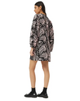 COMPAÑÍA FANTÁSTICA VESTIDO CORTO ESTAMPADO FÉNIX