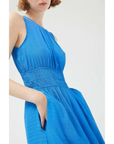 COMPAÑIA FANTASTICA VESTIDO LARGO AZUL