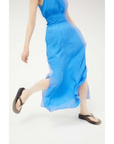 COMPAÑIA FANTASTICA VESTIDO LARGO AZUL