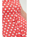 COMPAÑIA FANTASTICA VESTIDO LARGO DE LUNARES ROJO