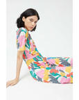 COMPAÑIA FANTASTICA VESTIDO LARGO ESTAMPADO