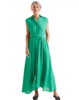 COMPAÑÍA FANTASTICA VESTIDO LARGO FLUIDO VERDE