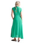 COMPAÑÍA FANTASTICA VESTIDO LARGO FLUIDO VERDE