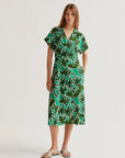 COMPANIA FANTASTICA VESTIDO MIDI CON ESTAMPADO PAL