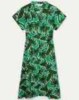 COMPANIA FANTASTICA VESTIDO MIDI CON ESTAMPADO PAL