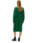COMPAÑÍA FANTÁSTICA VESTIDO MIDI CUELLO PICO VERDE