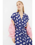 COMPAÑIA FANTASTICA VESTIDO MIDI DE RANAS