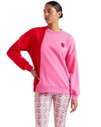 COMPAÑÍA SUDADERA BICOLOR ROSA