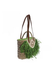 DON ALGODÓN BOLSO DE RAFIA VERDE - TALLA ÚNICA