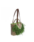 DON ALGODÓN BOLSO DE RAFIA VERDE - TALLA ÚNICA