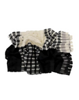 DON ALGODÓN BUFANDA BLANCO Y NEGRO - TALLA ÚNICA